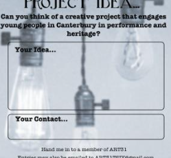 Win up to £500 for your creative project idea form